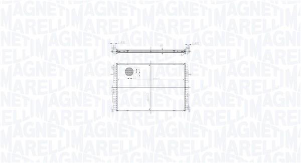 Radiateur moteur (Radiateur de refroidissement) MAGNETI MARELLI ref. 350213217400