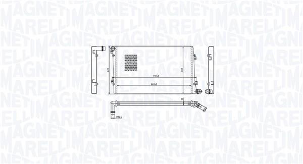 Radiateur moteur (Radiateur de refroidissement) MAGNETI MARELLI ref. 350213218100
