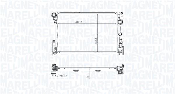 Radiador motor MAGNETI MARELLI ref. 350213220700