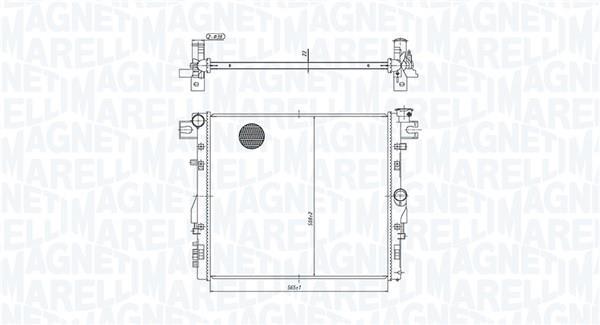 Radiateur moteur (Radiateur de refroidissement) MAGNETI MARELLI ref. 350213221600
