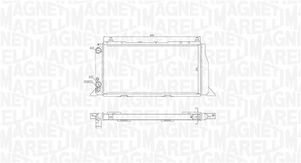 Radiateur moteur (Radiateur de refroidissement) MAGNETI MARELLI ref. 350213406000