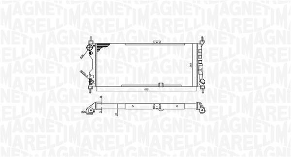 Radiateur moteur (Radiateur de refroidissement) MAGNETI MARELLI ref. 350213588000