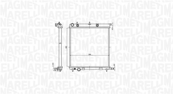 Radiador motor MAGNETI MARELLI ref. 350213819000