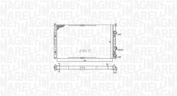 Radiador motor MAGNETI MARELLI ref. 350213842000