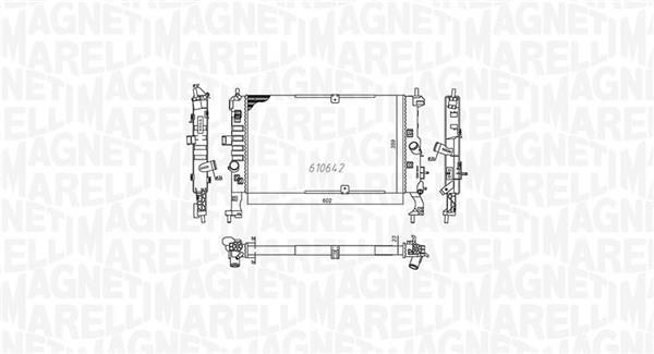 Radiateur moteur (Radiateur de refroidissement) MAGNETI MARELLI 350213972000
