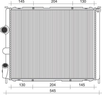 Radiador motor MAGNETI MARELLI ref. 350213989000
