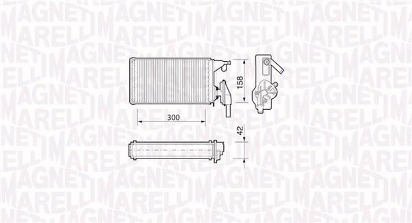 Radiador de aquecimento MAGNETI MARELLI ref. 350218063000
