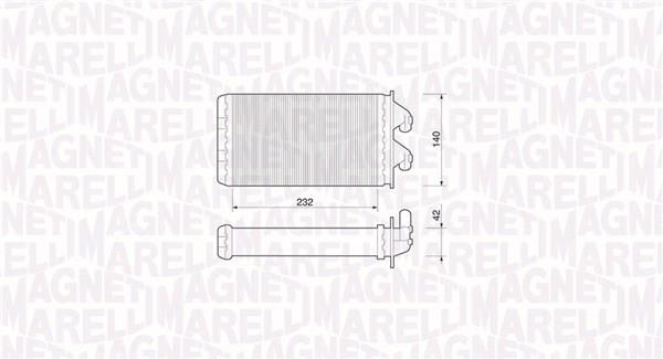 Radiador de aquecimento MAGNETI MARELLI ref. 350218213000