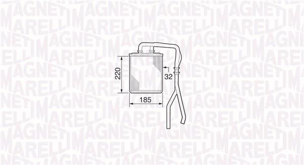 Radiador de aquecimento MAGNETI MARELLI ref. 350218308000