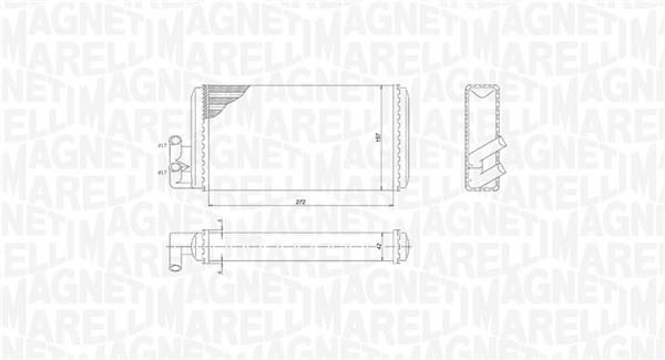 Radiador de aquecimento MAGNETI MARELLI ref. 350218403000