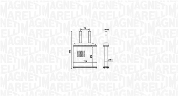 Radiador de aquecimento MAGNETI MARELLI ref. 350218420000