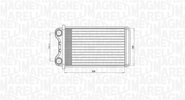Radiador de aquecimento MAGNETI MARELLI ref. 350218472000