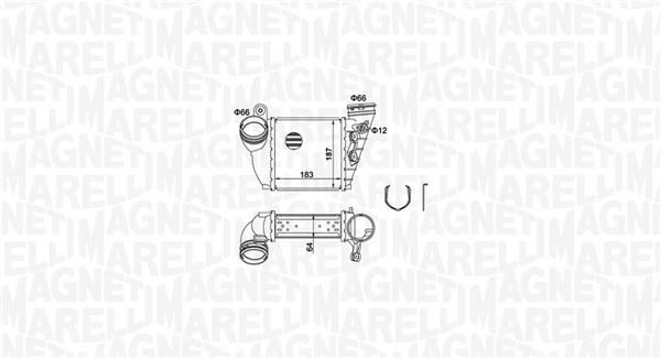 Radiador de admisión, intercooler MAGNETI MARELLI ref. 351319204870