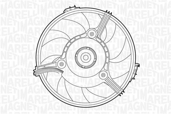 Ventilateur de refroidissement du moteur (Motoventilateur) MAGNETI MARELLI 069422263010