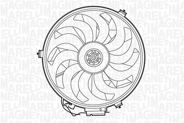 Ventilateur de refroidissement du moteur (Motoventilateur) MAGNETI MARELLI ref. 069422275010