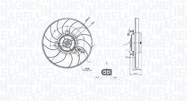 Ventilateur de refroidissement du moteur (Motoventilateur) MAGNETI MARELLI 069422909010