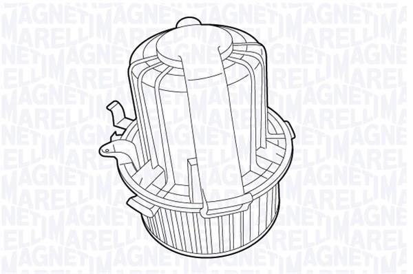 Pulseur d'air habitacle (Ventilateur habitacle) MAGNETI MARELLI ref. 069412710010