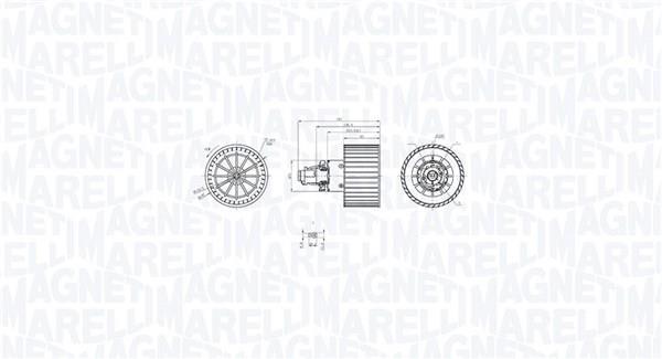 Ventilador habitáculo MAGNETI MARELLI ref. 069412757010