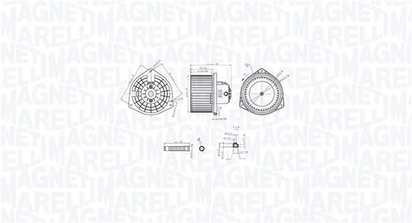 Ventilador habitáculo MAGNETI MARELLI ref. 069412765010