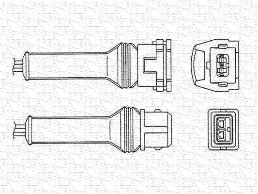 Sonde lambda (Sonde à oxygène) MAGNETI MARELLI ref. 460000253010