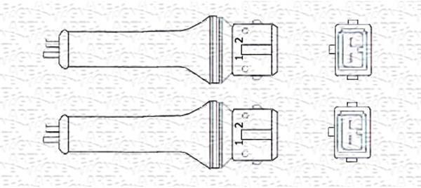Sonde lambda (Sonde à oxygène) MAGNETI MARELLI ref. 460000201010