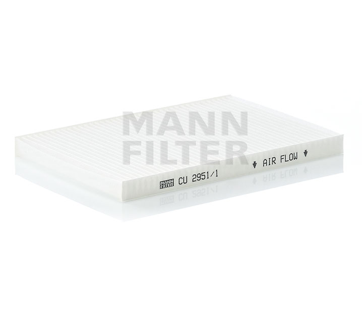 Filtre d'habitacle (Filtre à pollen) MANN-FILTER  ref. CU 2951/1