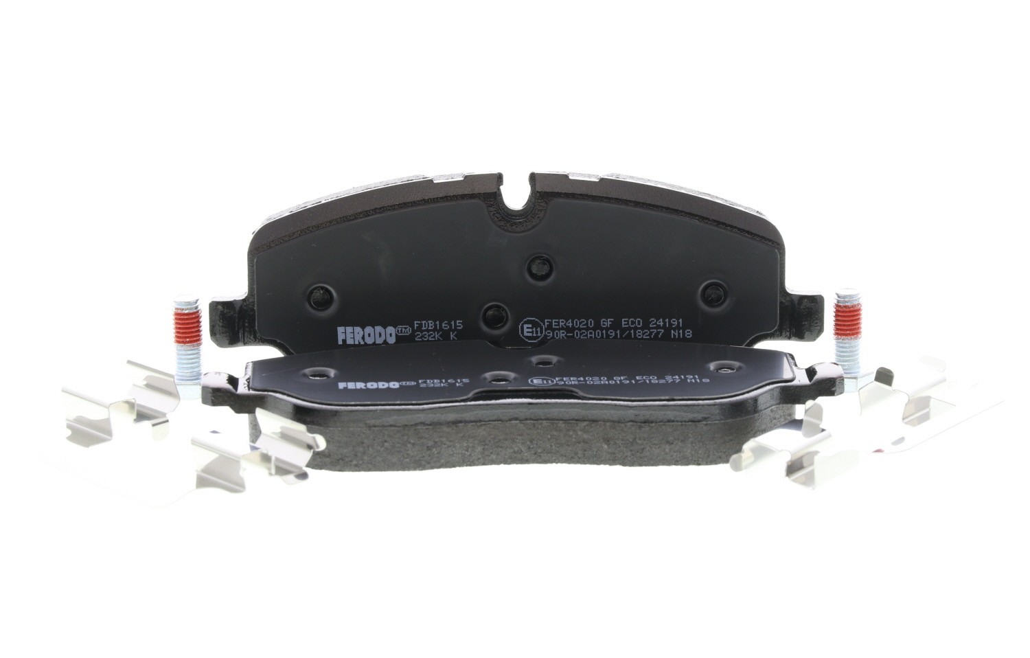Jeu de 4 plaquettes de frein FERODO FDB1615