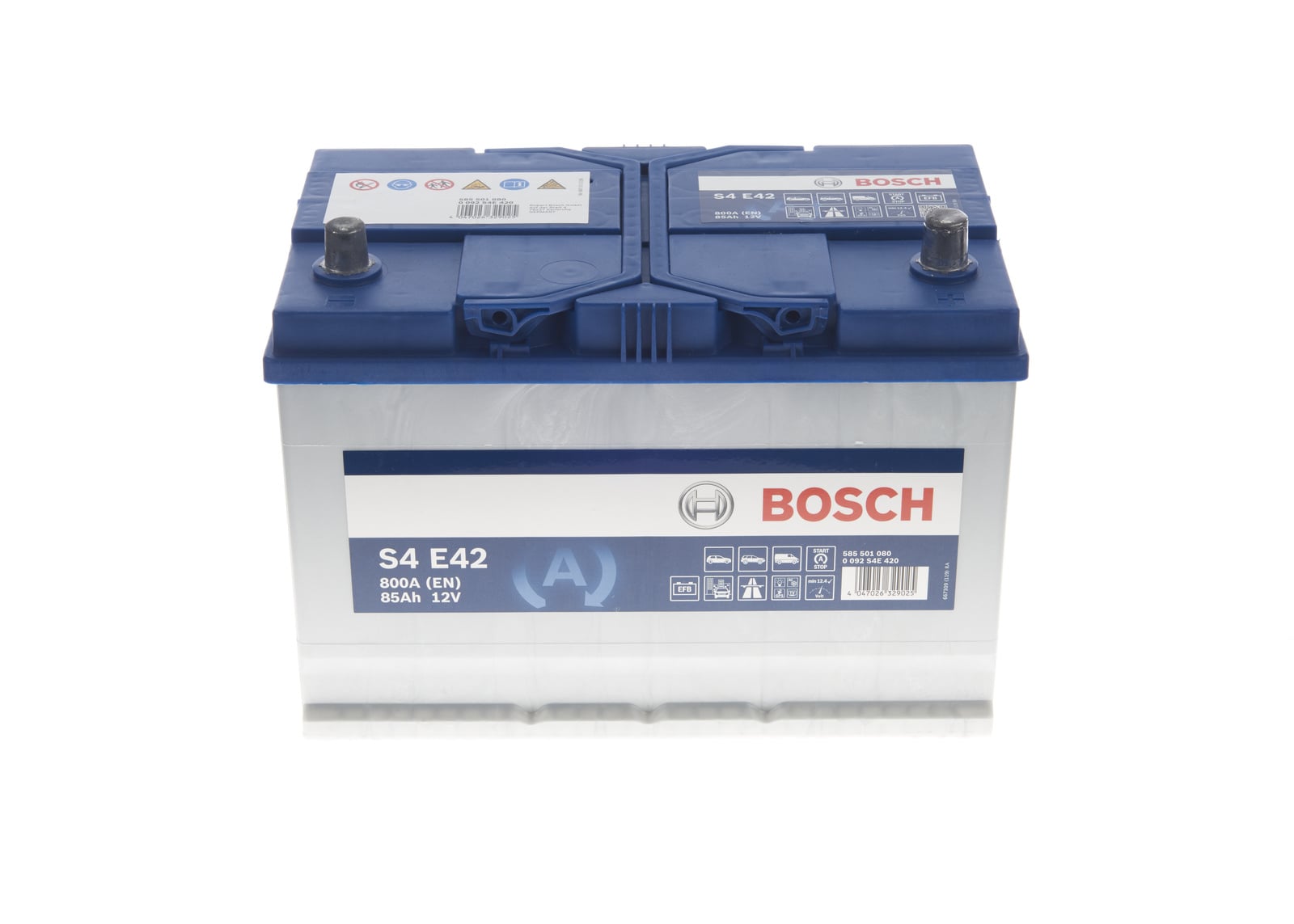 Batterie (de voiture) BOSCH 85.0 Ah - S4E 42 - ref. 0 092 S4E 420