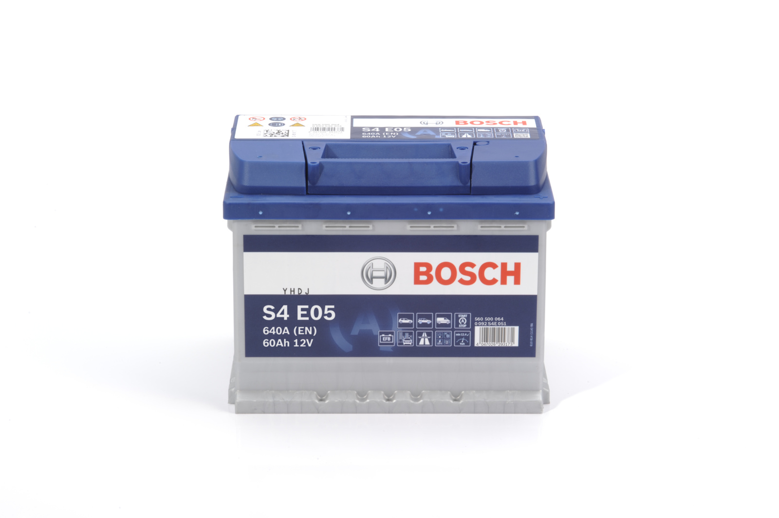 Batterie (de voiture) BOSCH 60.0 Ah - S4E 05 - ref. 0 092 S4E 051