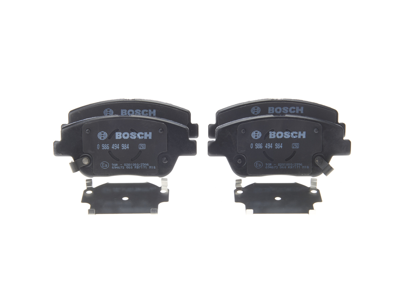 Jeu de 4 plaquettes de frein BOSCH ref. 0 986 494 984