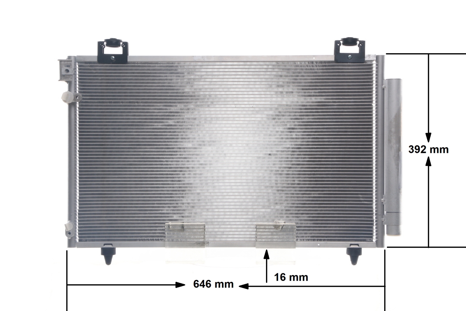 Condenseur, climatisation (Radiateur de climatisation) MAHLE Aftermarket ref. AC 814 000S