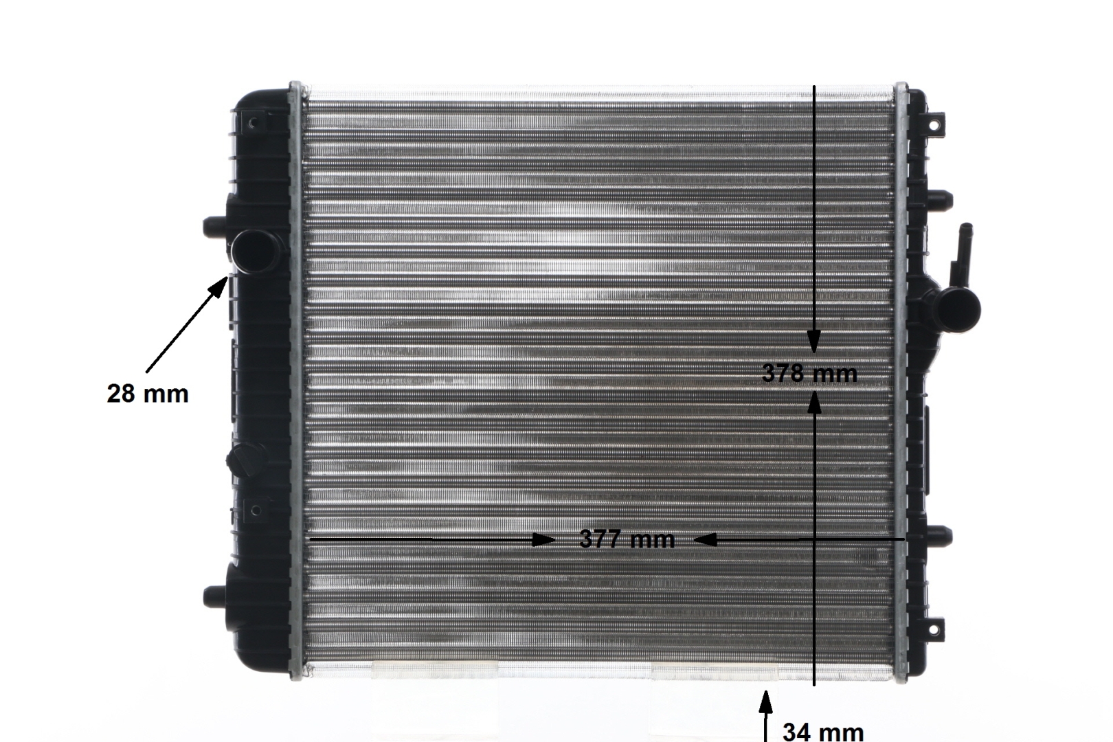 Radiateur moteur (Radiateur de refroidissement) MAHLE Aftermarket CR 837 001S