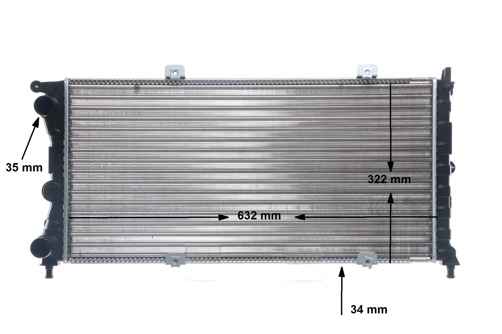 Radiateur moteur (Radiateur de refroidissement) MAHLE Aftermarket CR 489 000S