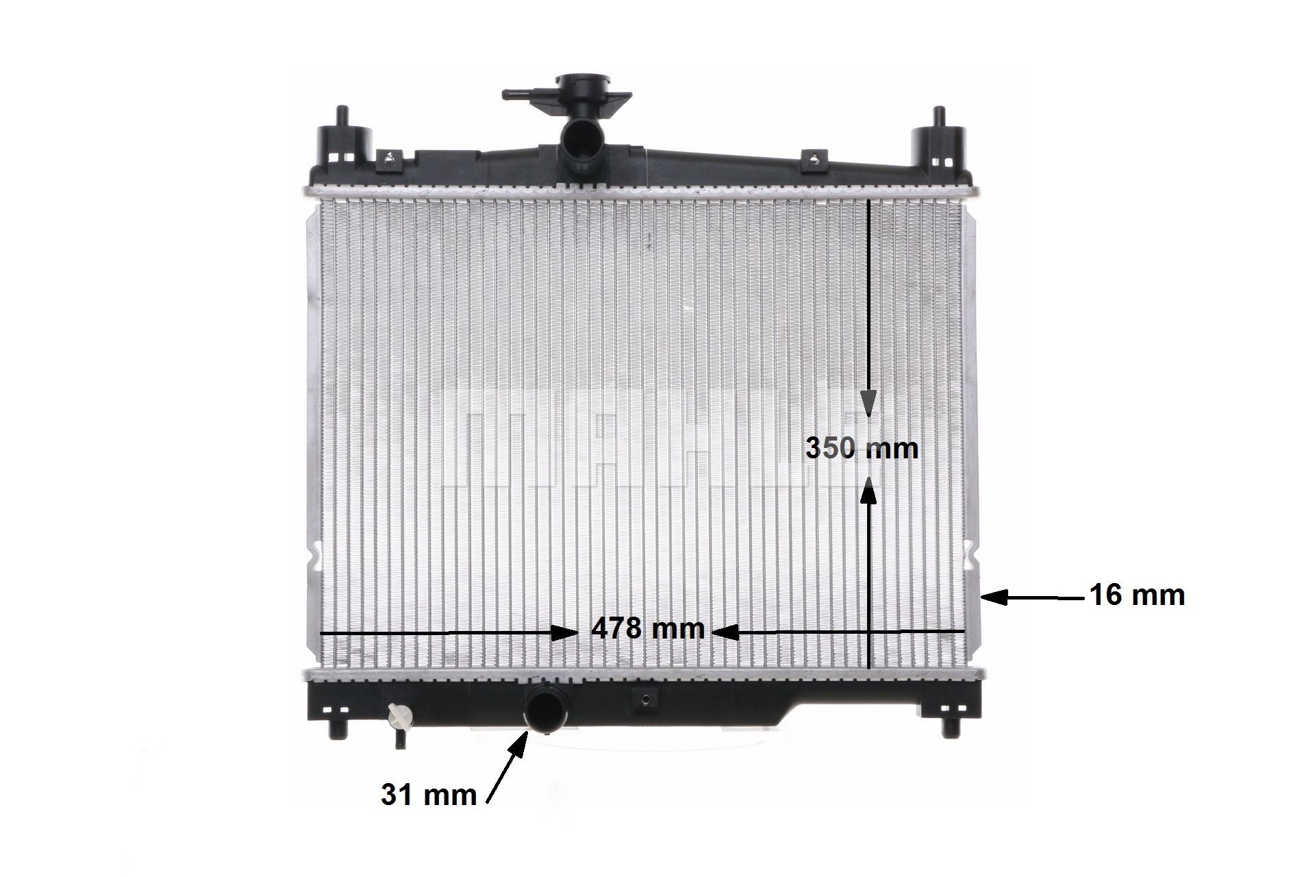 Radiateur moteur (Radiateur de refroidissement) MAHLE Aftermarket CR 539 000S