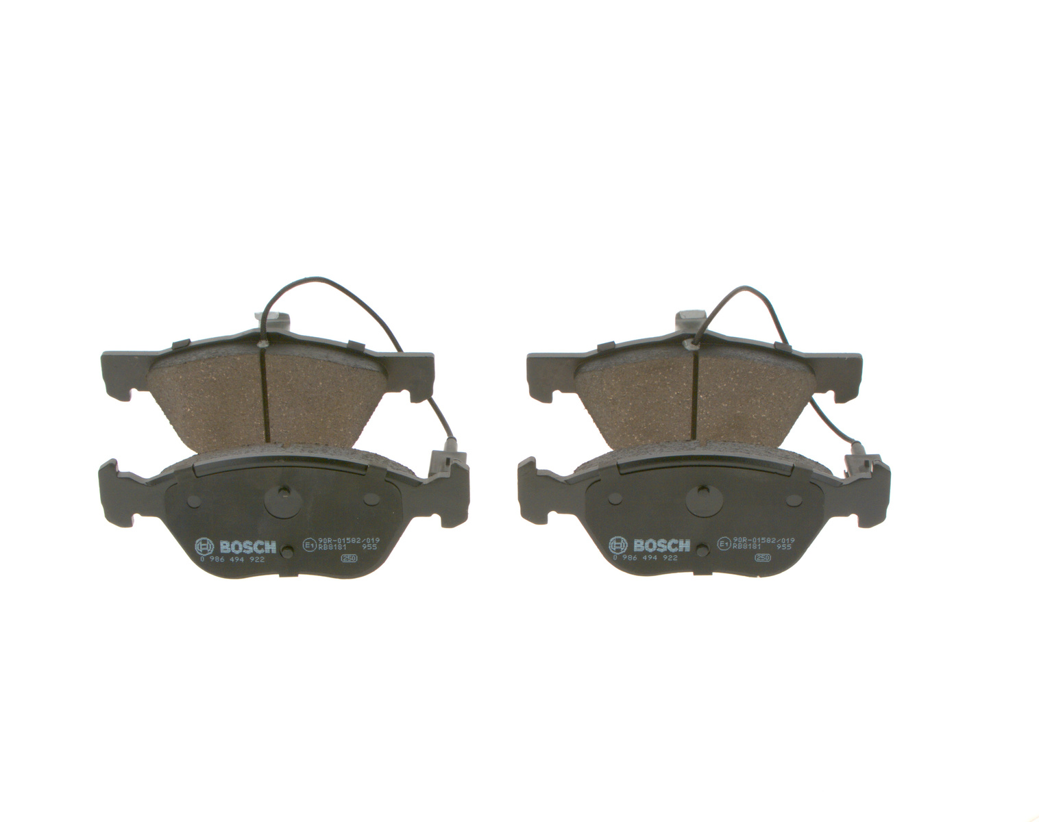 Jeu de 4 plaquettes de frein BOSCH ref. 0 986 494 922