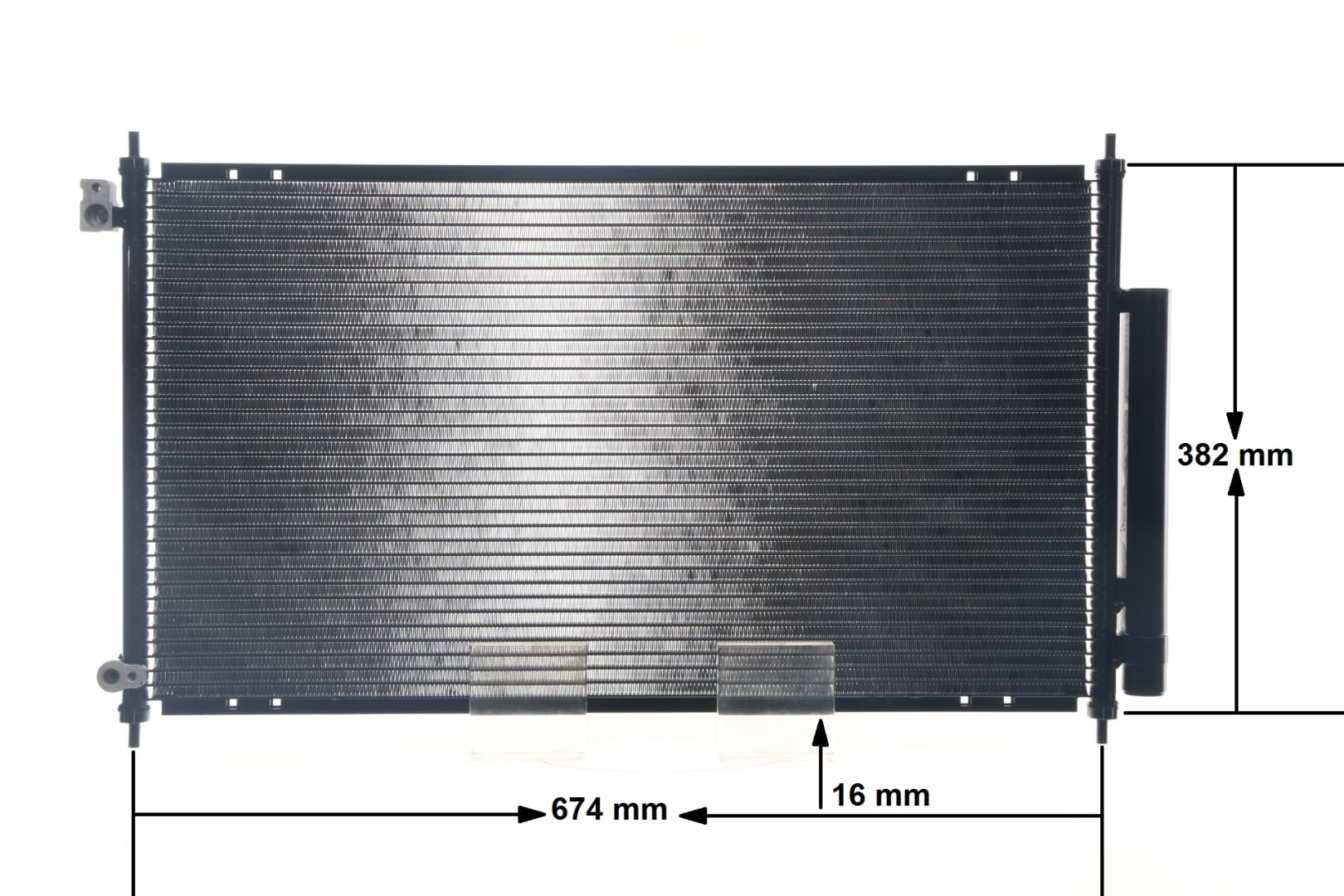 Condenseur, climatisation (Radiateur de climatisation) MAHLE Aftermarket ref. AC 467 001S