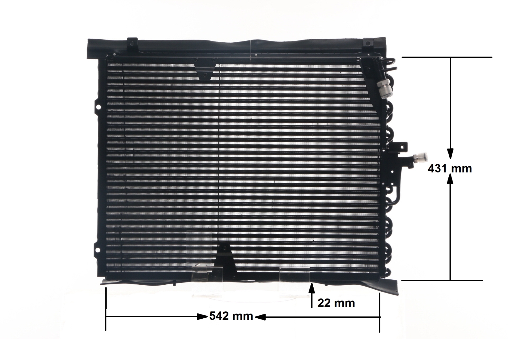 Condenseur, climatisation (Radiateur de climatisation) MAHLE Aftermarket ref. AC 133 000S