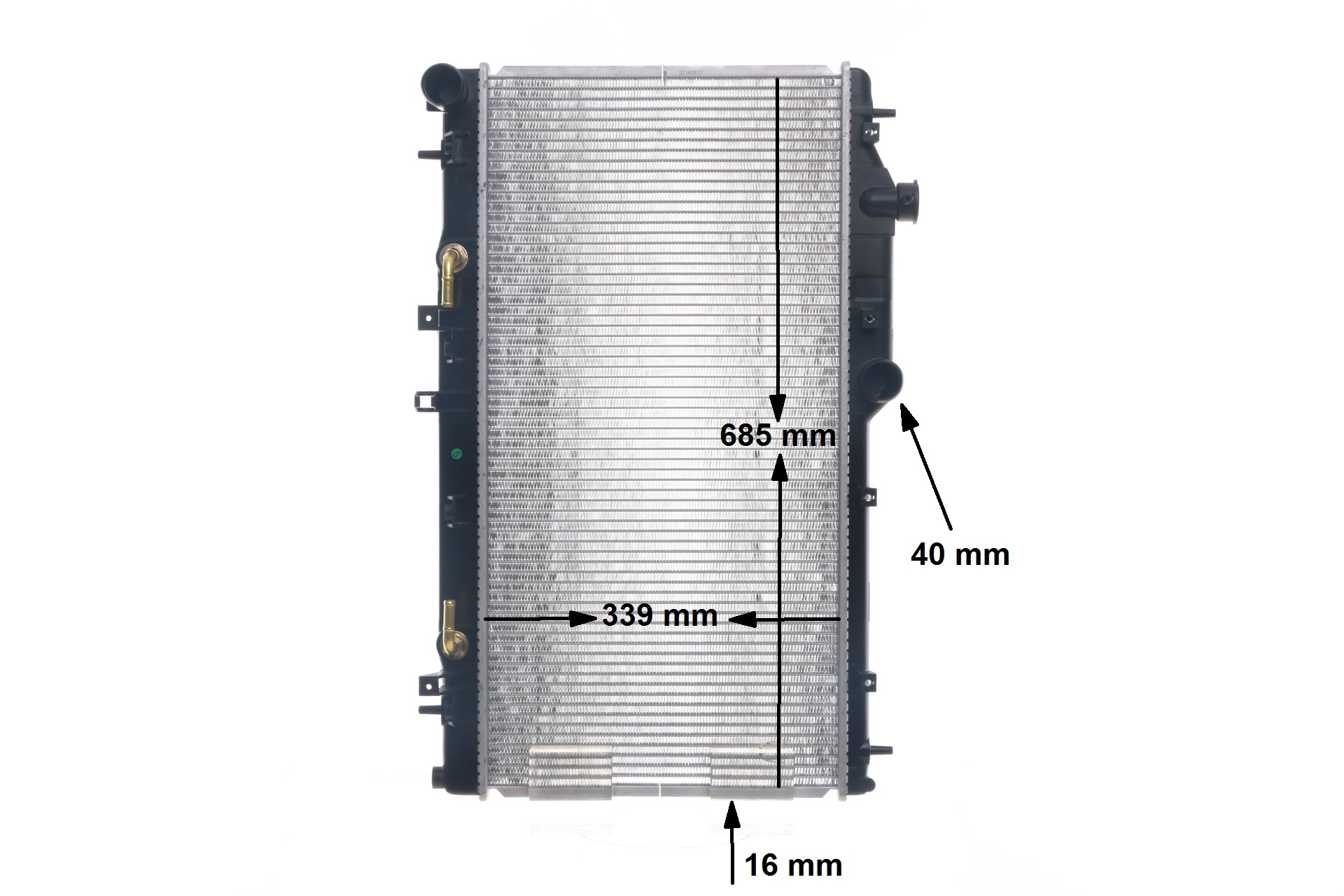 Radiateur moteur (Radiateur de refroidissement) MAHLE Aftermarket CR 1573 000S