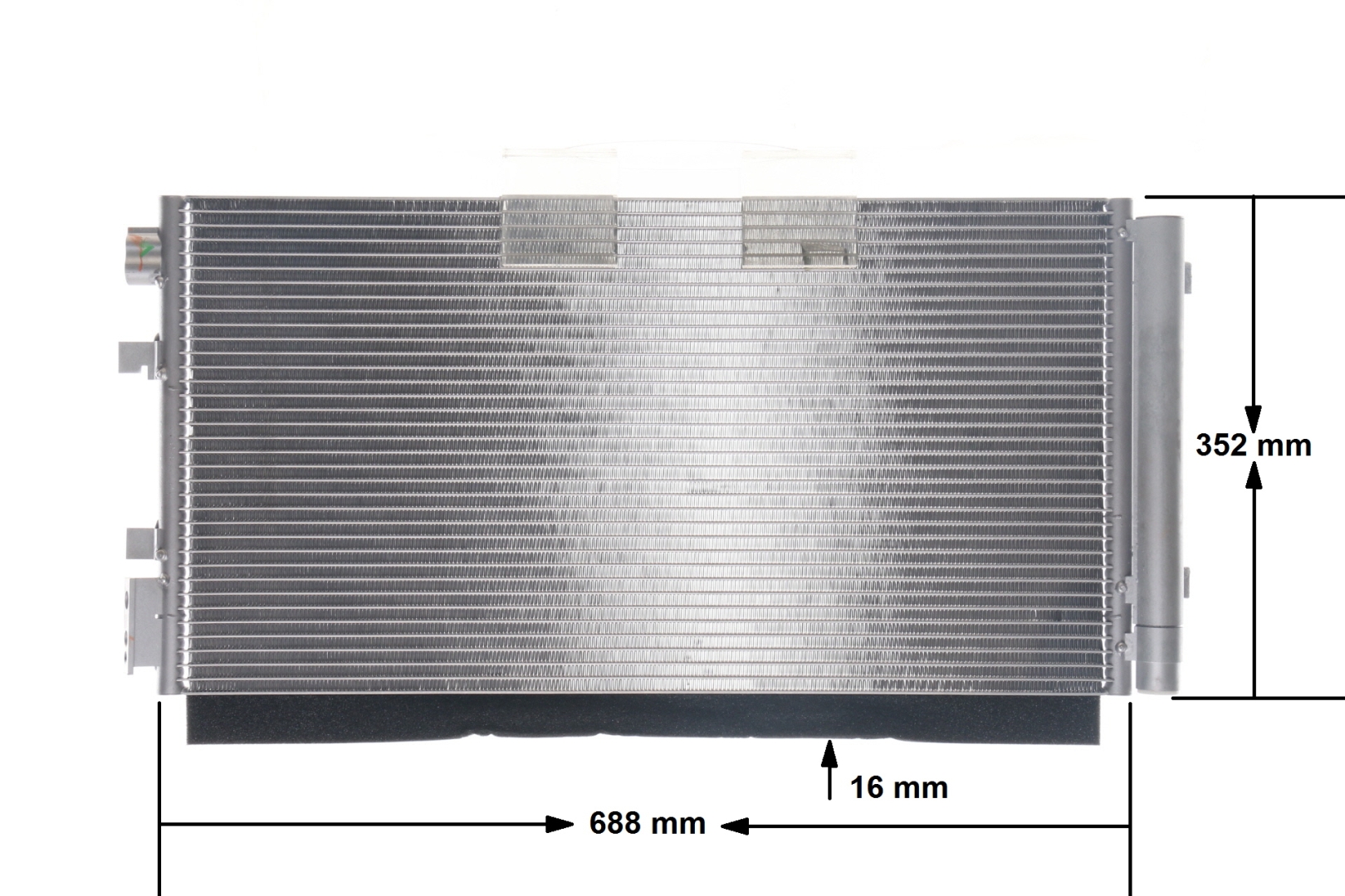 Condenseur, climatisation (Radiateur de climatisation) MAHLE Aftermarket ref. AC 44 000S