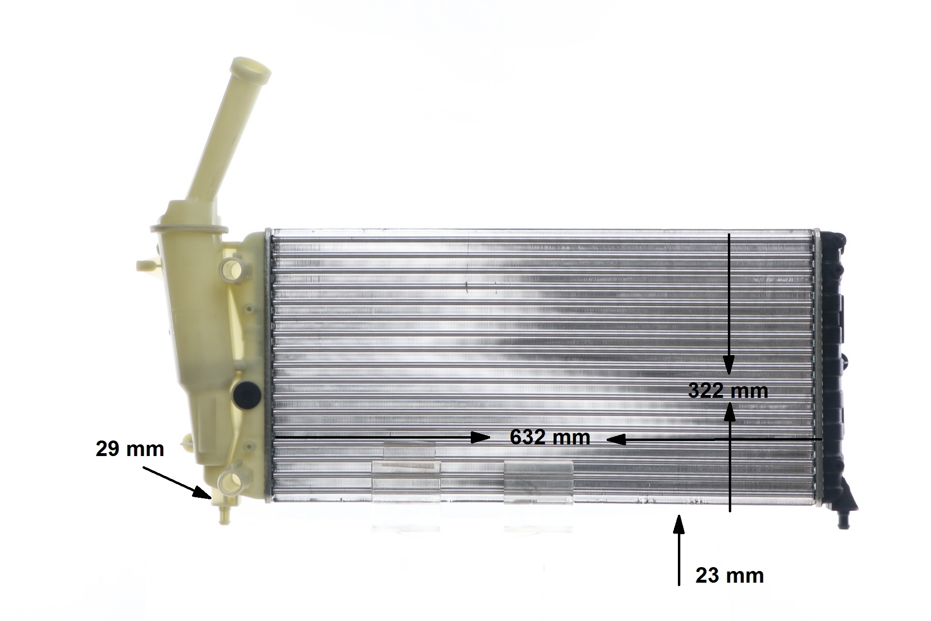 Radiateur moteur (Radiateur de refroidissement) MAHLE Aftermarket ref. CR 2008 000S