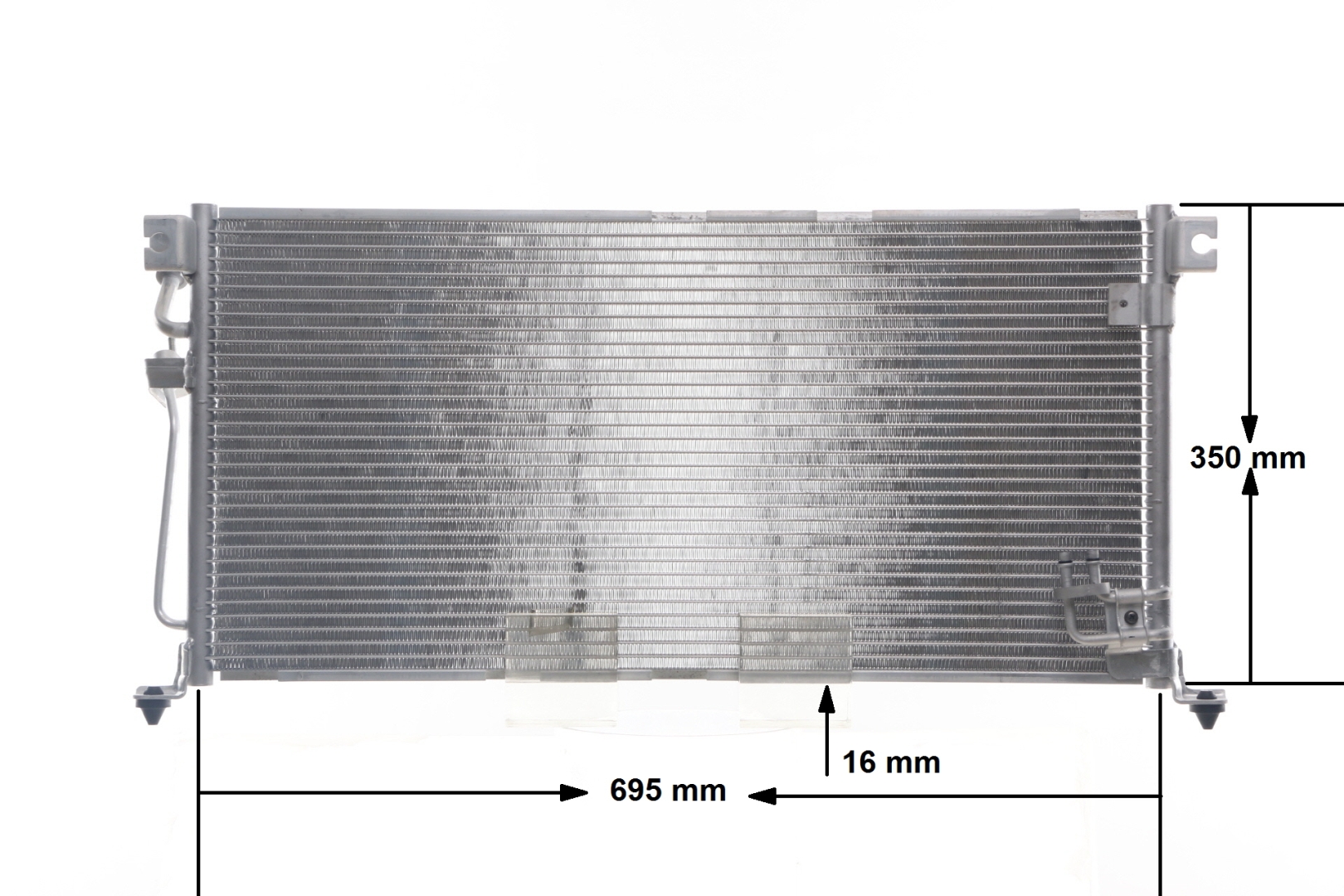 Condenseur, climatisation (Radiateur de climatisation) MAHLE Aftermarket ref. AC 485 000S