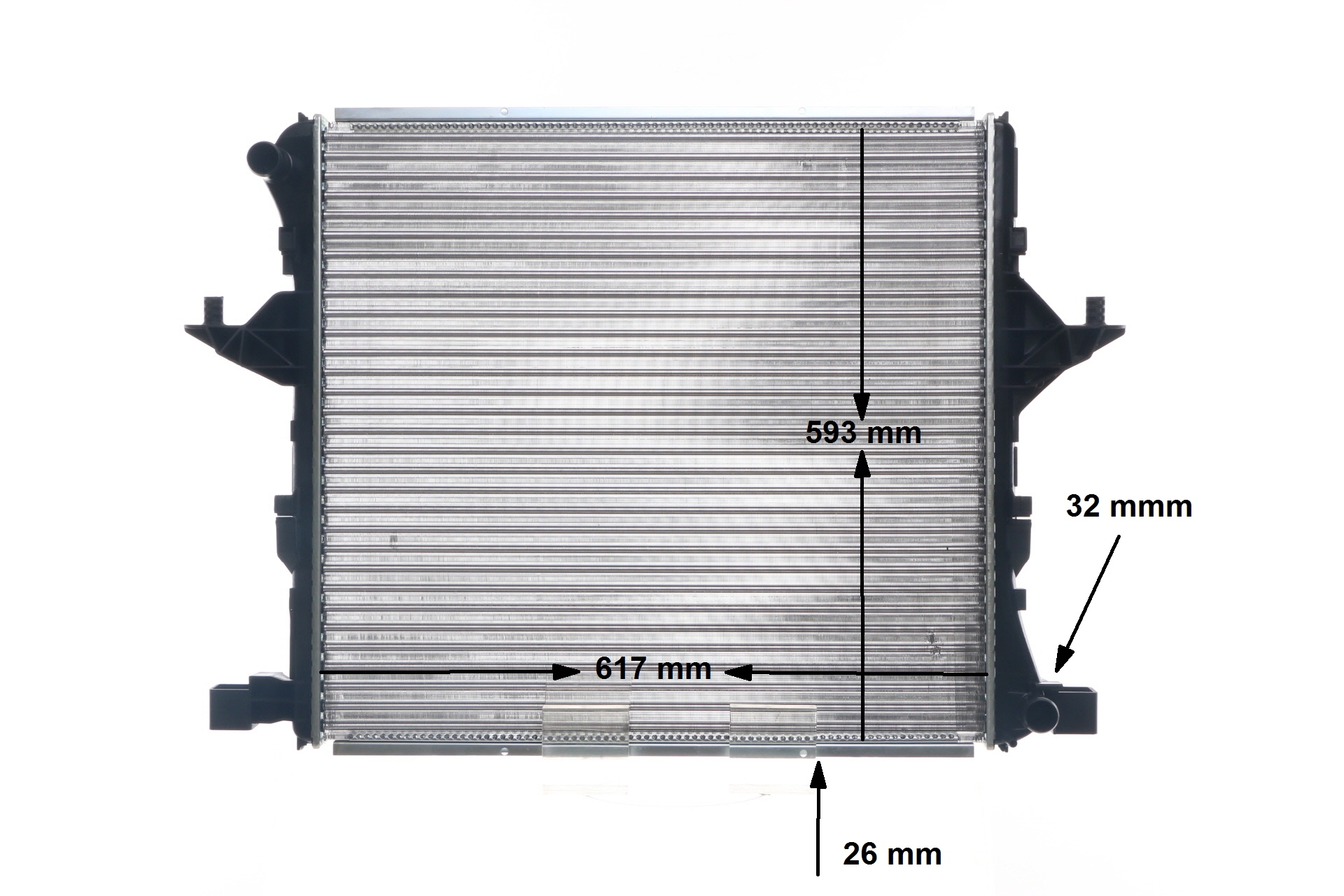 Radiateur moteur (Radiateur de refroidissement) MAHLE Aftermarket ref. CR 81 000S