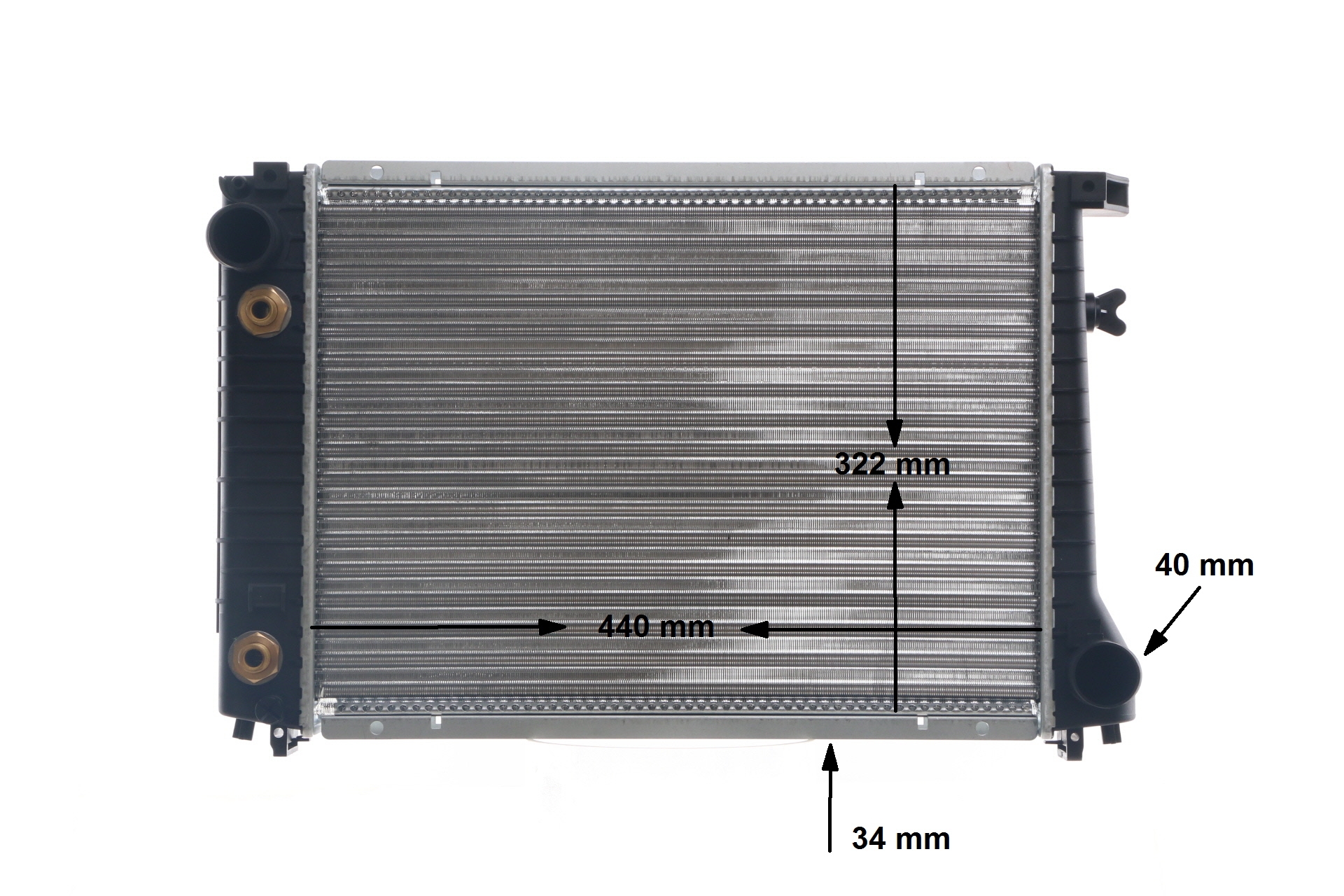 Radiateur moteur (Radiateur de refroidissement) MAHLE Aftermarket CR 117 000S