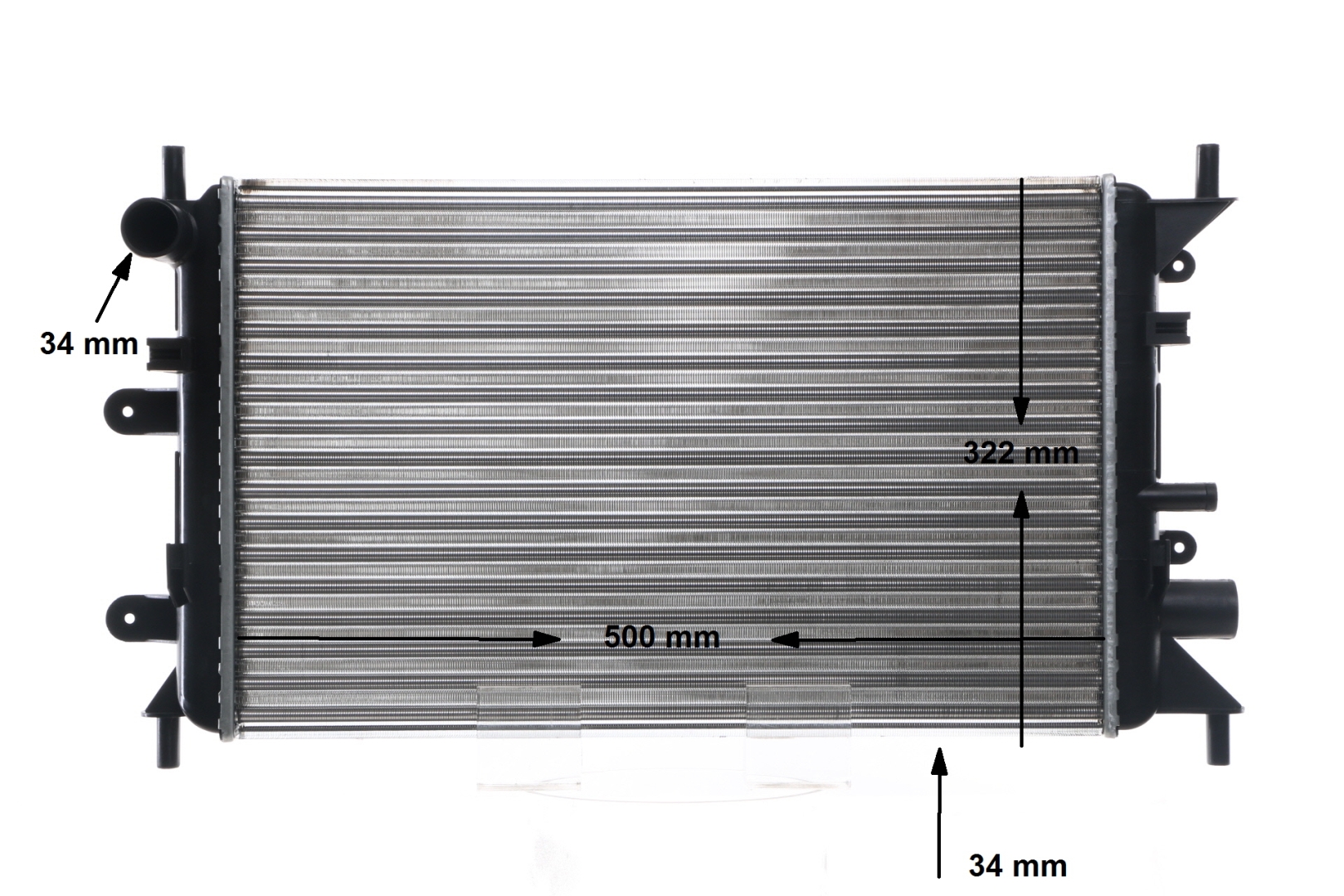 Radiateur moteur (Radiateur de refroidissement) MAHLE Aftermarket ref. CR 377 000S