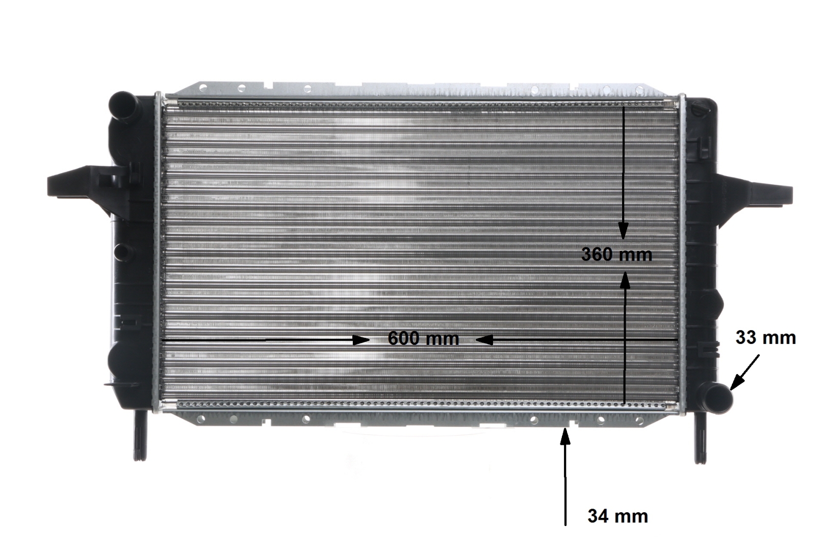 Radiateur moteur (Radiateur de refroidissement) MAHLE Aftermarket ref. CR 376 000S