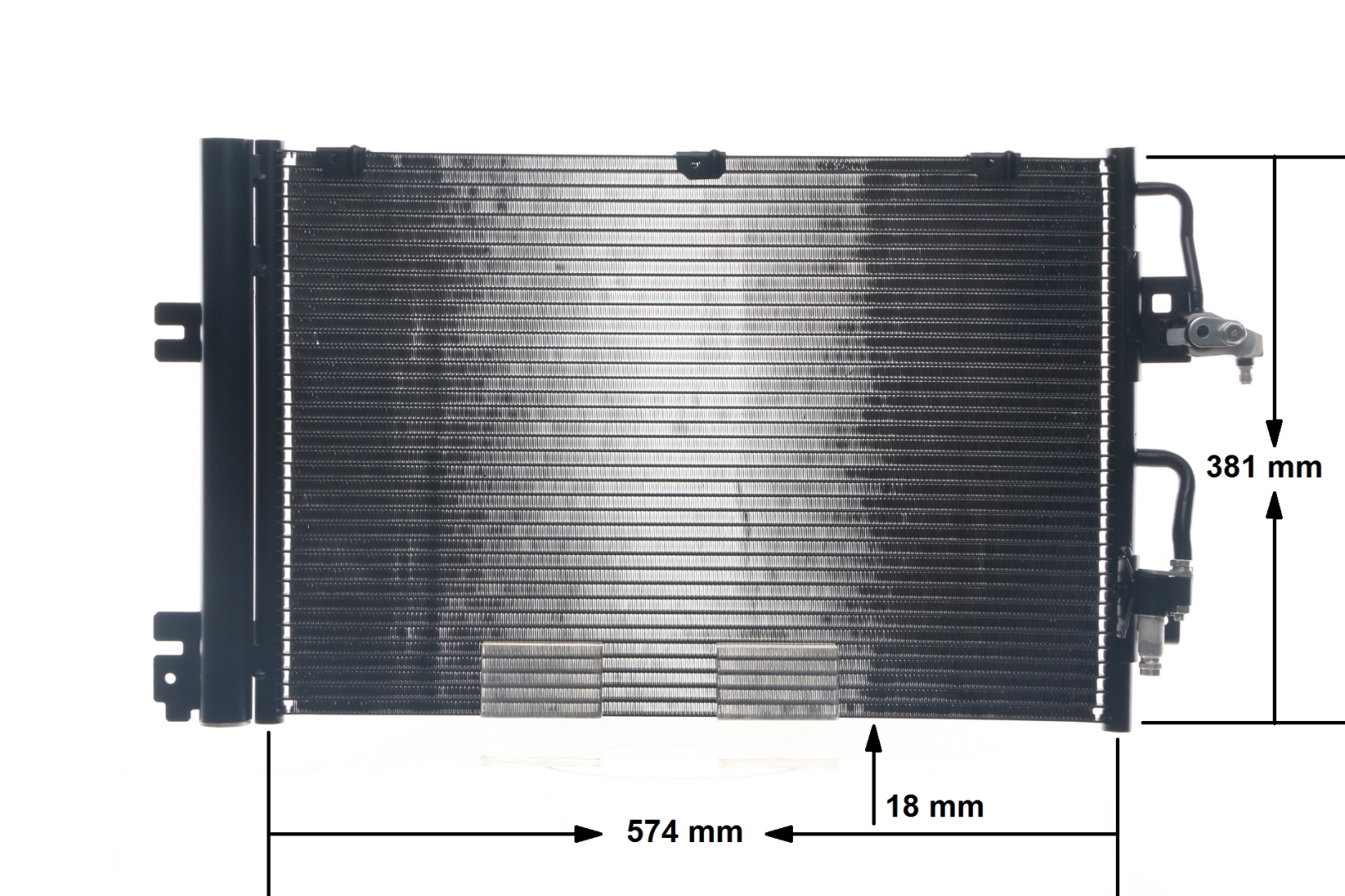 Condenseur, climatisation (Radiateur de climatisation) MAHLE Aftermarket ref. AC 377 001S