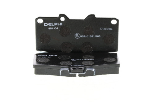 Jeu de 4 plaquettes de frein DELPHI LP854
