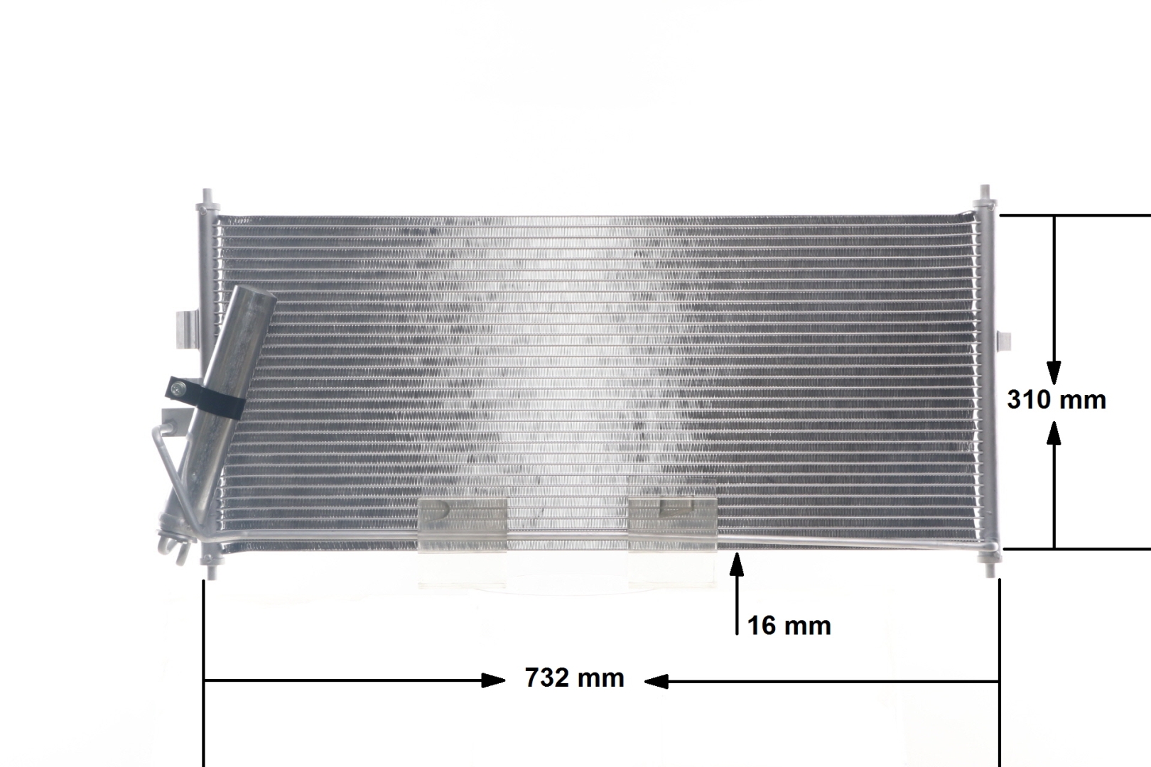 Condenseur, climatisation (Radiateur de climatisation) MAHLE Aftermarket ref. AC 406 000S