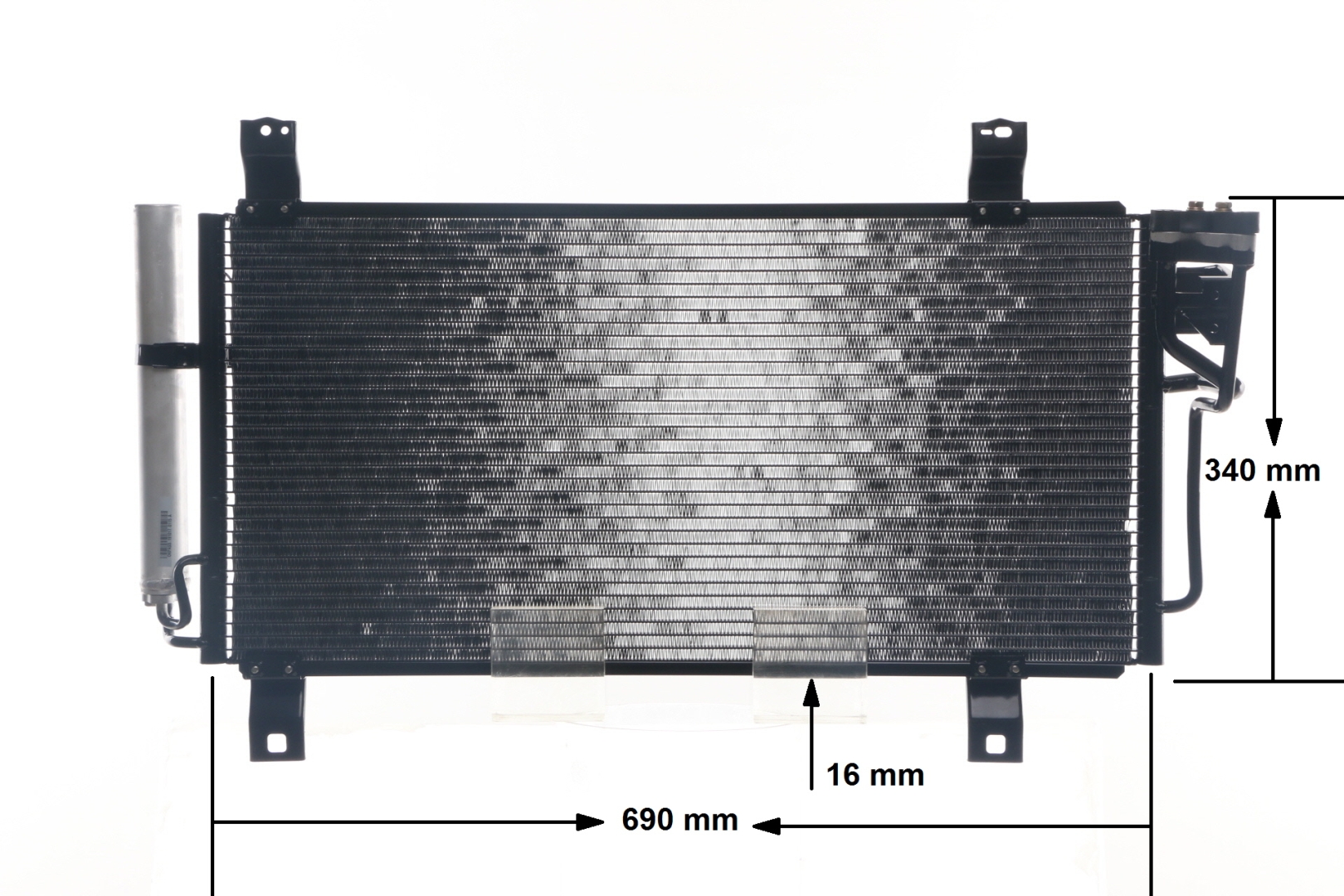 Condenseur, climatisation (Radiateur de climatisation) MAHLE Aftermarket ref. AC 714 000S