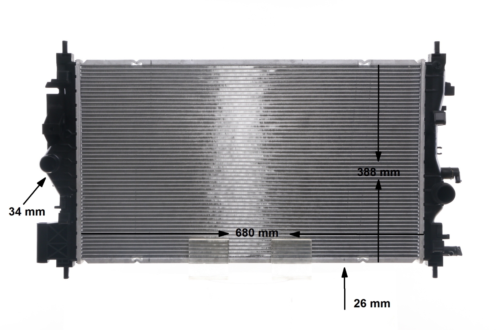 Radiateur moteur (Radiateur de refroidissement) MAHLE Aftermarket CR 1697 000S